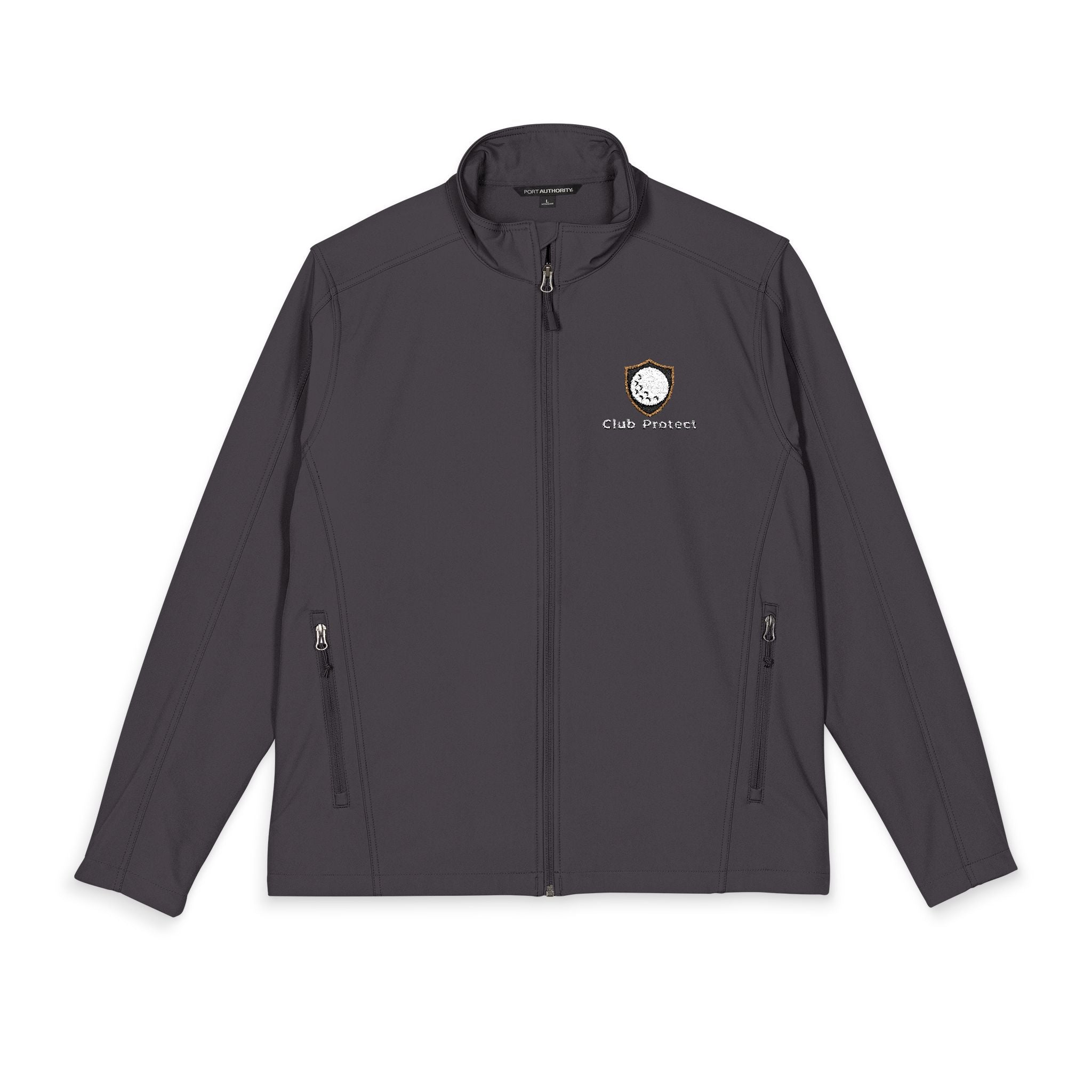 Embroidered Lion Mascot Soft Shell Jacket — Men's Port Authority Outerwear