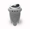 3 Pack Club Protect Grip Gray